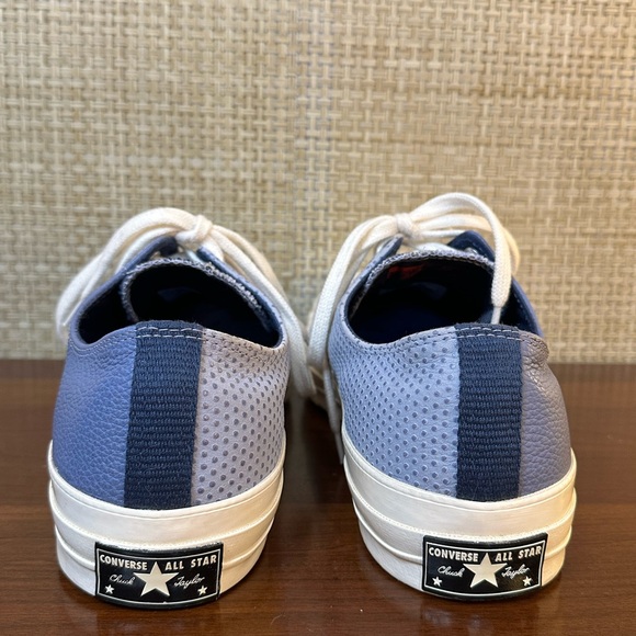 🌟2xHP🌟Converse Chuck 70 Chuck Taylor Blue/White Mixed Material Low Sneaker - Picture 10 of 11